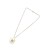 Chanel AB Chanel Gold Ivory with White Ivory Gold Plated Metal CC Camellia Pendant Necklace Italy
