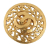 Chanel AB Chanel Gold Gold Plated Metal CC Medallion Brooch France