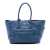 Prada B Prada Blue Calf Leather Vitello Daino Front Pocket Open Convertible Tote India