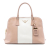 Prada B Prada Pink Light Pink with Brown Beige Saffiano Leather Medium Bicolor Lux Promenade Satchel Italy