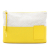 Loewe AB LOEWE Yellow Canvas Fabric Repeat Anagram Jacquard and Leather Oblong Pouch Spain