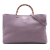 Gucci AB Gucci Purple Calf Leather Large skin Bamboo Shopper Satchel Italy