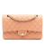 Chanel AB Chanel Orange Peach Caviar Leather Leather Medium Classic Caviar Double Flap France