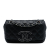 Chanel AB Chanel Black Caviar Leather Leather Iridescent Caviar Crystal CC Wallet On Chain France