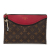 Louis Vuitton AB Louis Vuitton Brown with Red Monogram Canvas Fabric Monogram Pochette Tuileries France