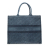 Christian Dior B Dior Blue Denim Fabric Large Oblique Book Tote Italy
