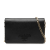 Prada B Prada Black Saffiano Leather Lux Monochrome Wallet on Chain Italy