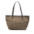Fendi B Fendi Brown Beige Canvas Fabric Zucchino Tote Italy