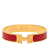 Hermès B Hermès Red with Gold Enamel Other Narrow Clic H Bracelet PM France