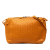 Bottega Veneta B Bottega Veneta Orange Nappa Leather Leather Large Nappa Intrecciato Nodini Crossbody Italy