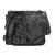 Saint Laurent Niki Large Chevron Quilted Vintage Calf Leather 2-Ways Flap Shoulder Bag Black