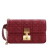 Christian Dior B Dior Red Lambskin Leather Leather Lambskin Cannage DiorAddict Wristlet Clutch Italy