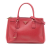 Prada B Prada Red Saffiano Leather Small Lux Galleria Double Zip Satchel Italy