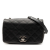 Chanel B Chanel Black Calf Leather Small Diamond Embossed skin New Chic Flap Italy