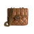 Gucci Deco Mini Leather Matelassé Flap Crossbody Dark Beige