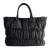 Prada Gaufre Econyl Nylon Tote Handbag Black