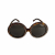 Celine Swarovski Crystal Acetate ORO Sunglasses Brown