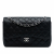 Chanel Classic Double Flap Jumbo Matelassè Caviar Leather Flap Handbag Black