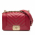 Chanel Boy Small Leather Chevron Flap Shoulder Bag Red