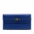 Hermès Kelly Epsom Leather Long Wallet Blue Electric