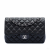 Chanel Classic Double Flap Jumbo Matelassè Caviar Leather Flap Handbag Black