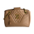 Louis Vuitton New Wave Chain Smooth Calfskin Leather Quilted Tote Shoulder Bag Noisette