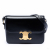 Celine Triomphe Teen Shiny Calfskin Leather Flap Crossbody Black