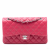 Chanel Classic Double Flap Medium Lambskin Leather Matelassè Shoulder Bag Pink