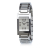 Hermès B Hermes Silver Stainless Steel Metal Tandem Watch Switzerland