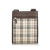 Burberry Plaid Coated Canvas Crossbody Bag