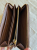 Prada Leather wallet Saffiano Triangolo Palissandro