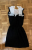 Bel Air Black and white silk dress, Barrie model
