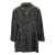 Chanel manteau en tweed gris avec boutons en forme de lion