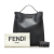 Fendi B Fendi Black Calf Leather Zucca Peekaboo X-Lite Italy