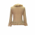 Dolce & Gabbana shirt in beige silk with frill trim