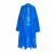 Gucci Calvin Klein long raincoat in blue waterproofed silk