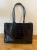 Furla Croc effect leather handbag with longerlongated handles