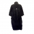 Roberto Cavalli mantelkleid aus schwarzem Angora mit halbem Ärmel