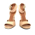 Givenchy Sharklock sandals in apricot with leather ankle band