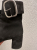 Yves Saint Laurent Black Suede Lou Ankle Block Heels