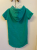 Jott Green hooded dress 100% cotton