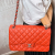 Chanel Classic Double Flap Jumbo Caviar Leather Chain Bag Orange