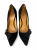 Isabel Marant Black Velvet Leather Ki Gong Pump EU 41