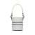 Christian Dior AB Dior White Calf Leather Small Vibe Drawstring Bucket Italy