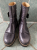 Maison Martin Margiela Unisex anthracite-taupe leather boots 36
