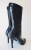 Costume National Black leather high heel mid-calf boots 