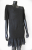 Sandro Black short-sleeve dress with lace detail