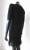 Sandro Robe noire à manches courtes avec détails en dentelle