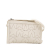 Jimmy Choo AB Jimmy Choo White Calf Leather Studded Wallet On Strap Italy