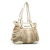 Celine B Celine Brown Beige with White Canvas Fabric Macadam Tote China